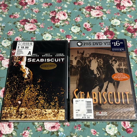 SEABISCUIT _ The Movie 🍿📀 and PBS DVD VIDEO. Both unopened, new. Documentary. - Picture 1 of 8